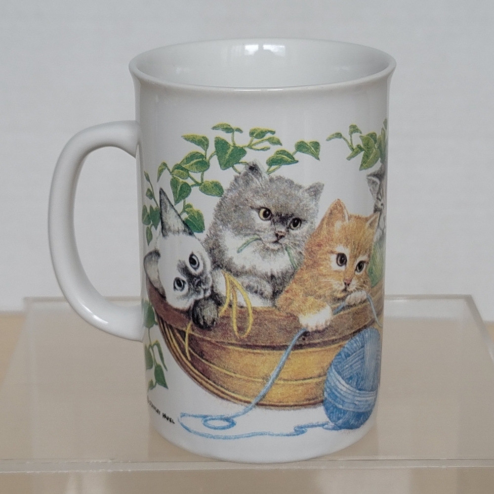 Otagiri USA Advantage Collection Stanley Papel Ceramic Kitten Yarn Coffee Mug